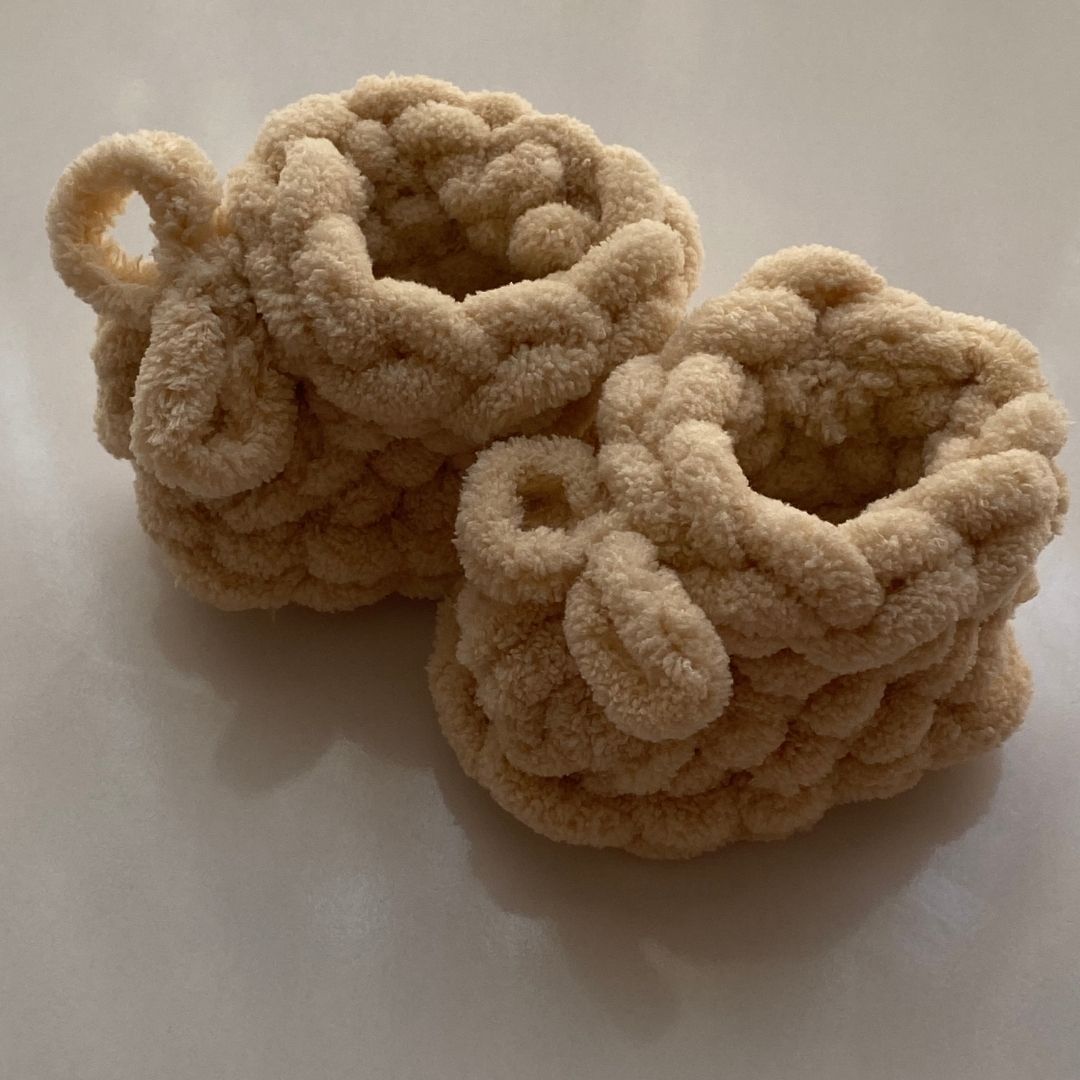 Puffy % 100 Pamuk Yelek - Patik - Bere Takımı Bal Köpüğü