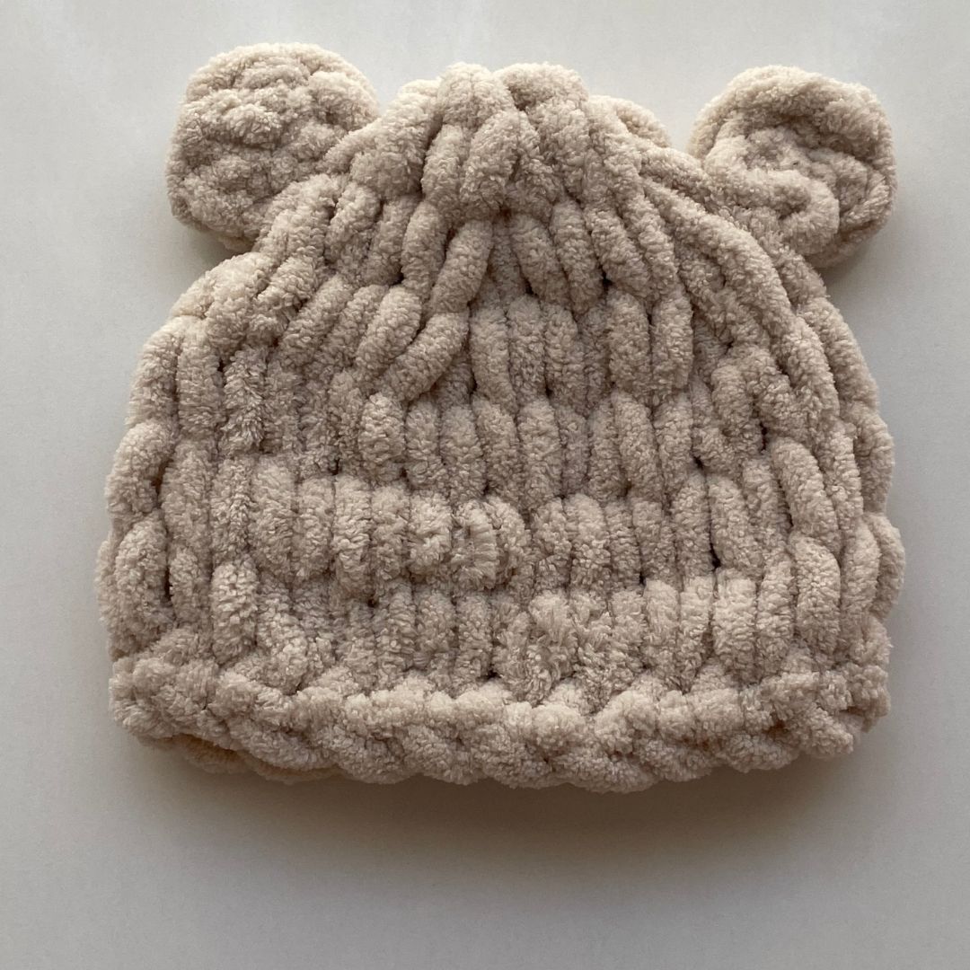 Puffy % 100 Pamuk Yelek - Patik - Bere Takımı Fil Dişi