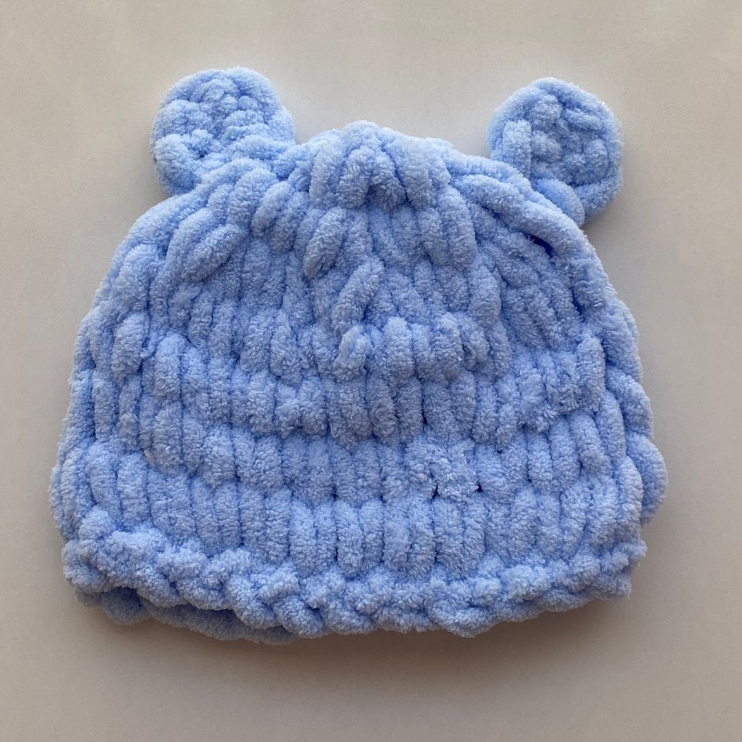 Puffy % 100 Pamuk Yelek - Patik - Bere Takımı Mavi