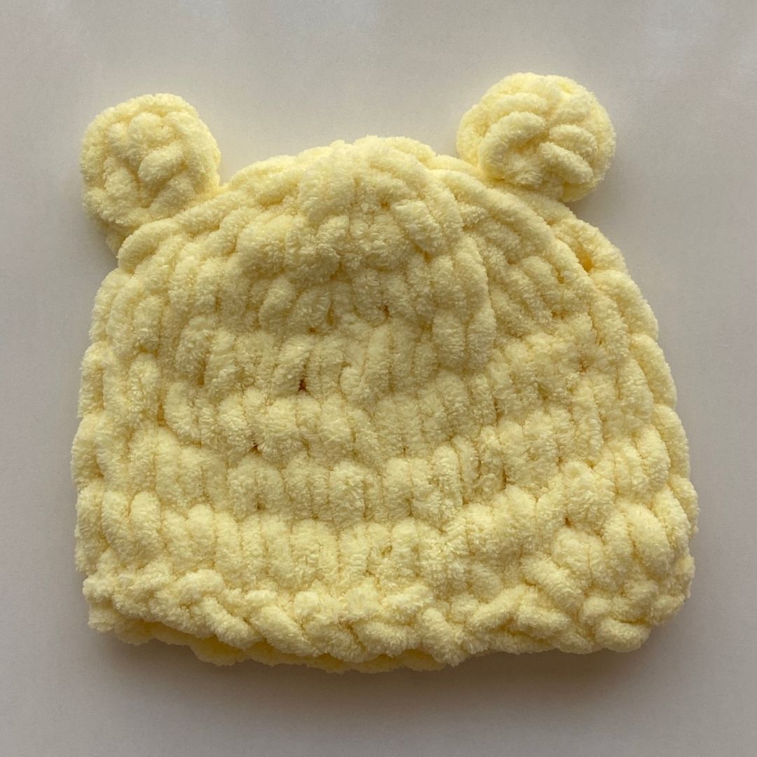 Puffy % 100 Pamuk Yelek - Patik - Bere Takımı Sarı